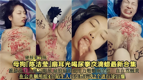 OBY-354 母狗陈洁莹扇耳光喝尿拳交滴蜡最新合集