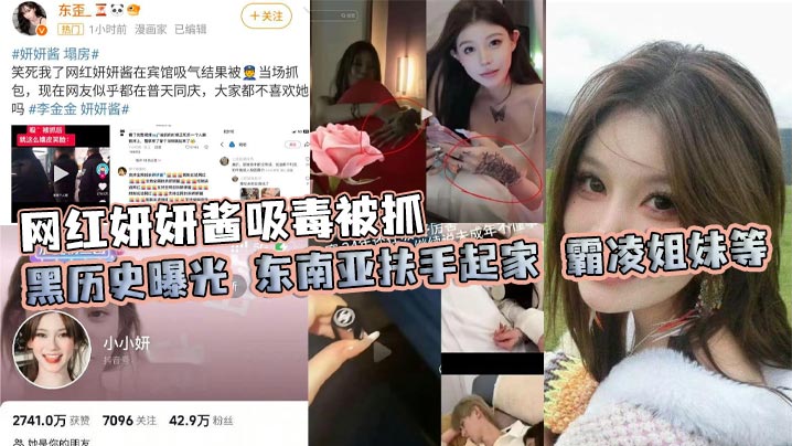 WQH-390 网红妍妍酱吸毒被抓黑历史曝光东南亚扶手起家霸凌姐妹等