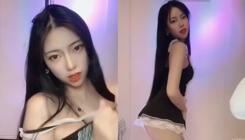 LZC-339 白丝嫩女仆直播舔一舔男友的老二，搓奶勾引干爹们刷礼物