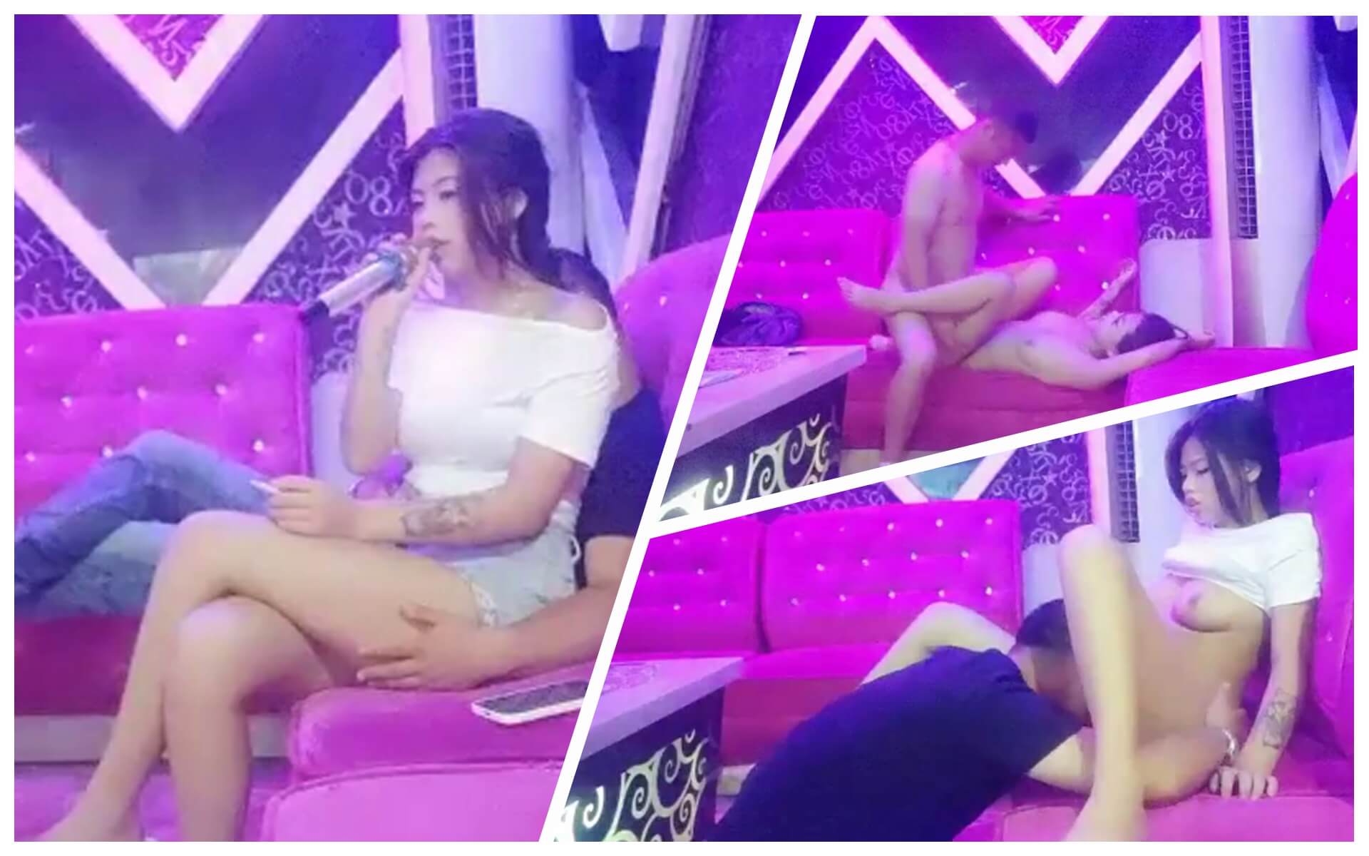 QEY-425 歌厅探花陈先生KTV唱歌啪啪 撩起衣服吸奶舔逼沙发上猛操